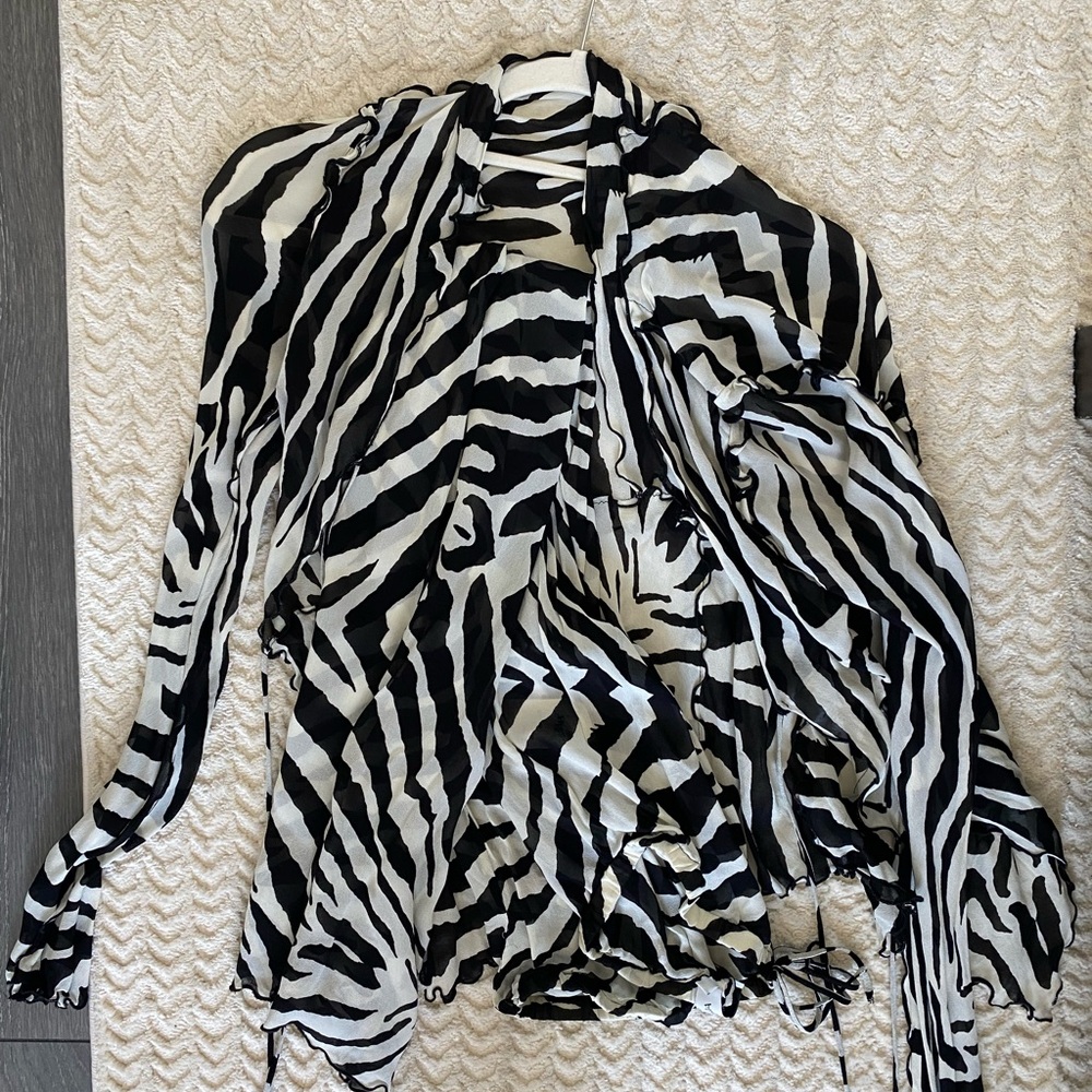 Rat & boa zebra set: top & bottoms! Worn twice.